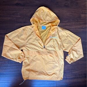 Champion Windbreaker Yellow size small unisex